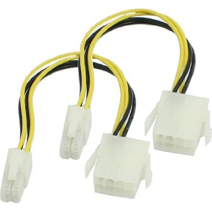Καλώδιο Powertech για MB 4pin θηλυκό σε 8pin αρσενικό CAB-W007, 20cm