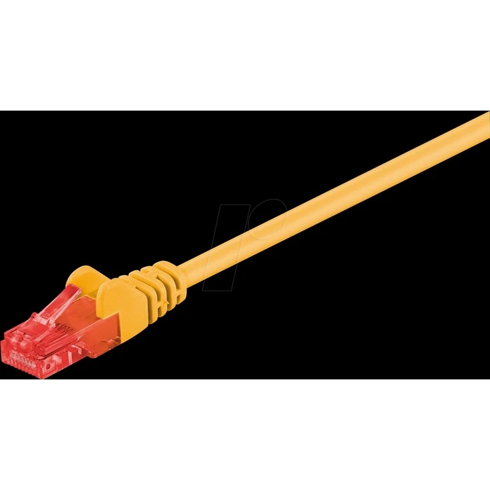 Καλώδιο Δικτύου Goobay 95590, CAT6 U/UTP, CCA, 1.5m, κίτρινο