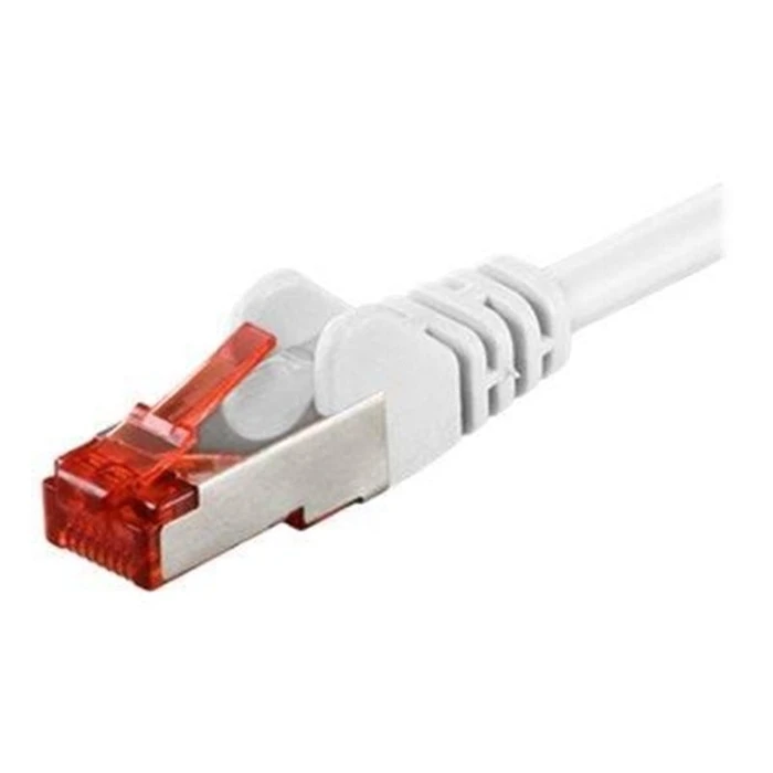 Καλώδιο Δικτύου Goobay 95461, CAT 6 S/FTP (PiMF), CCA, 0.25m, λευκό