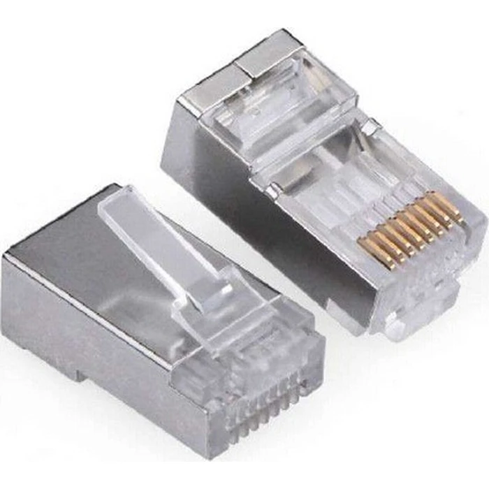 Βύσμα Δικτύου Powertech RJ45 Cat 6a CAB-N323, μεταλλικό, 8p8cs, 10τμχ