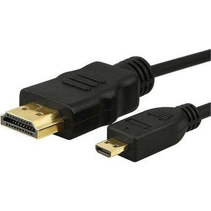 Καλώδιο HDMI Powertech σε HDMI Micro CAB-H007, με Ethernet, 1.5m, μαύρο