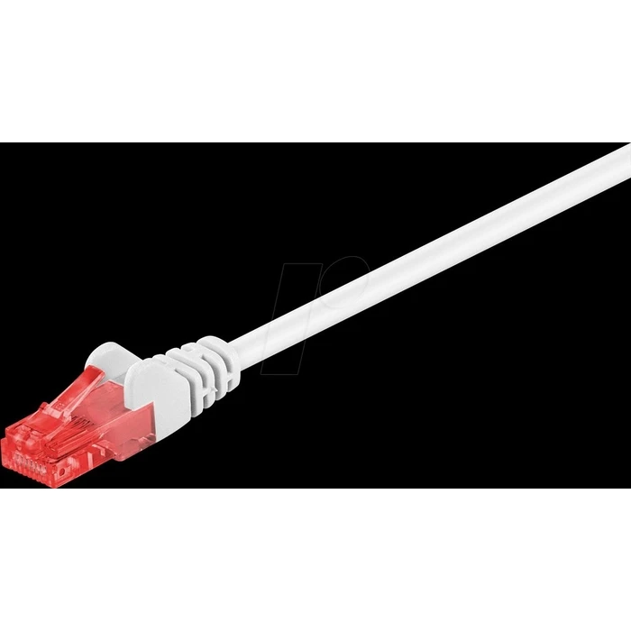 Καλώδιο Δικτύου Goobay 95598, CAT 6 U/UTP, CCA, 1.5m, λευκό
