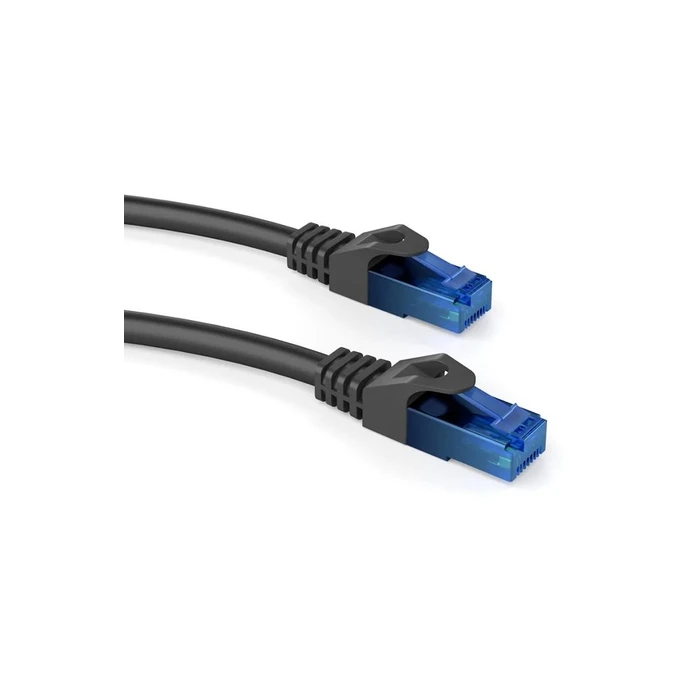 Καλώδιο Δικτύου Powertech CAB-N243, Cat 6 U/UTP, CCA 24AWG, 0.25m, μαύρο