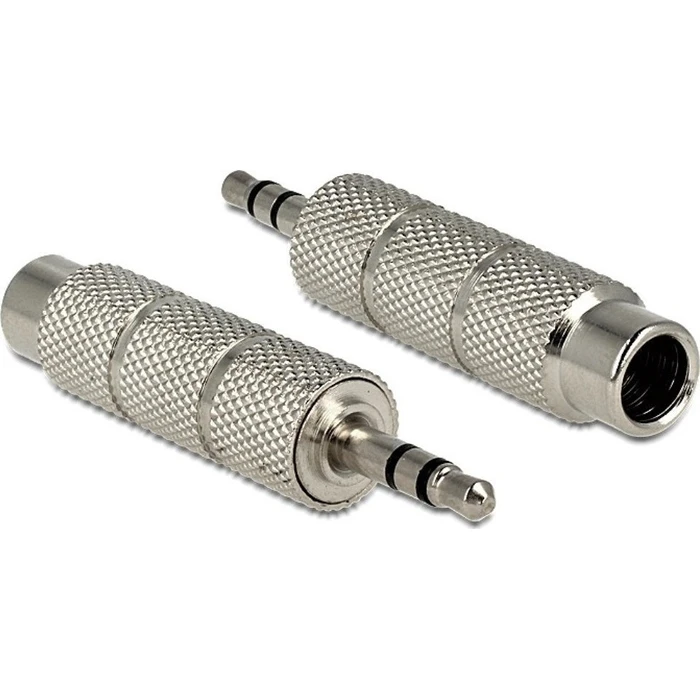 Αντάπτορας Ήχου Delock από 3.5mm σε 6.3mm 65548, μεταλλικός, ασημί