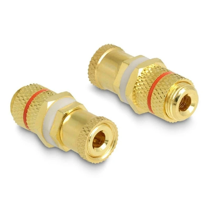 Αντάπτορας Ήχου Delock σύνδεσης Καλωδίων ήχου 64145, κόκκινος-χρυσός