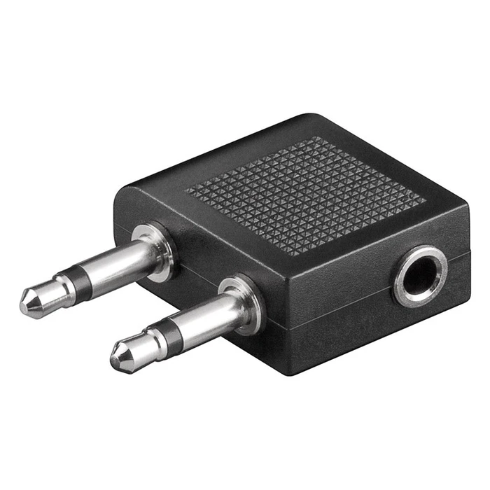Αντάπτορας Ήχου Goobay 2x 3.5mm 2-pin σε 3.5 mm 3-pin 61004, μαύρο