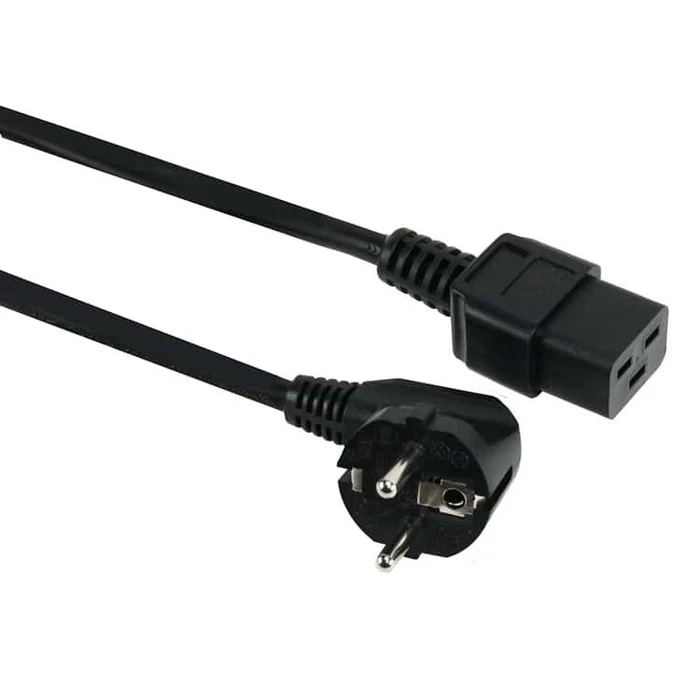 Καλώδιο Τροφοδοσίας Powertech CAB-P024, C19 IEC, 16A, 250V, 1.8m, μαύρο
