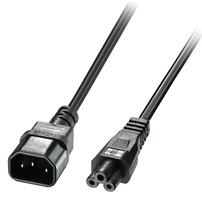 Καλώδιο Τροφοδοσίας Powertech CAB-P034, 0.75mm², 1m, μαύρο