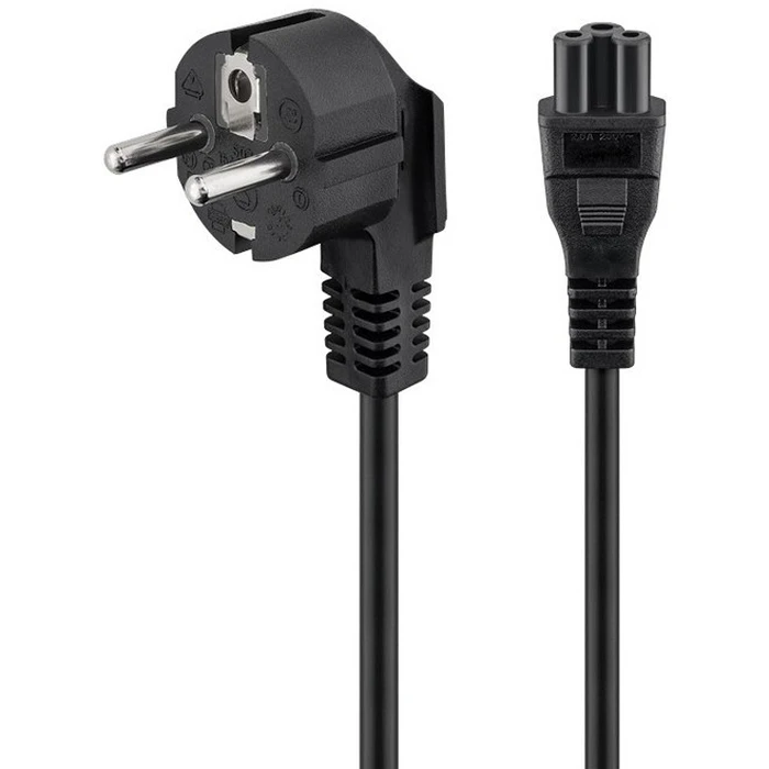 Καλώδιο Τροφοδοσίας Powertech CAB-P035, copper, 3x 0.5mm, 1.5m, μαύρο