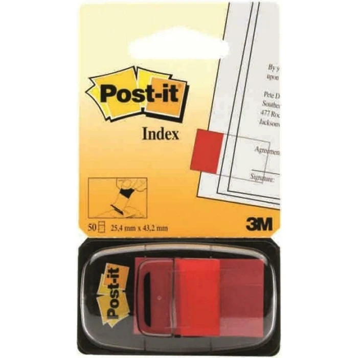 Σελιδοδείκτες 3M Post-It 25.4 χ 43.2 mm (Κόκκινο)