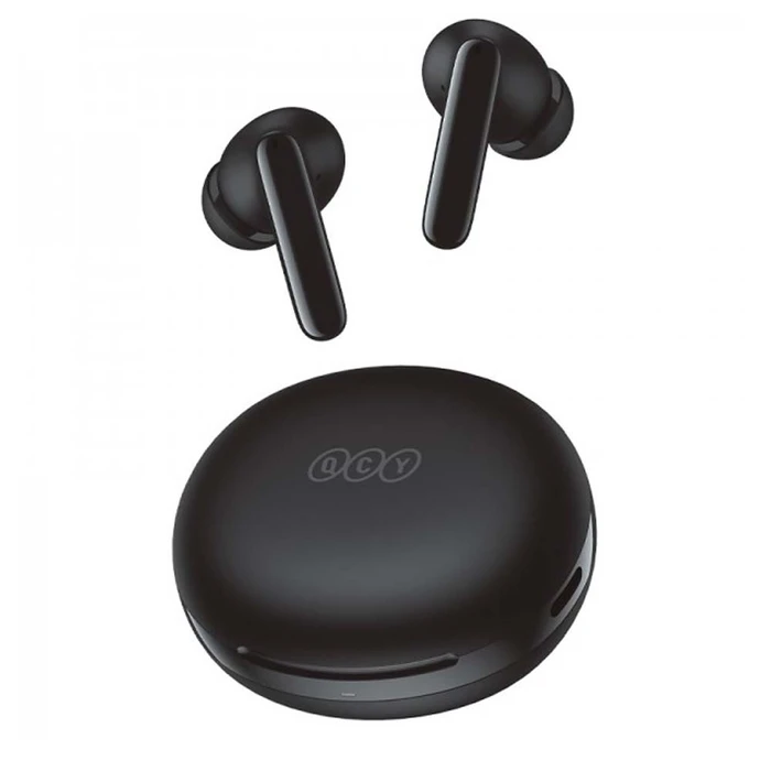 Bluetooth Handsfree Qcy T13 ANC 2 Black - TWS 28dB active noise canceling 10mm drivers, BT 5.3 30 hours