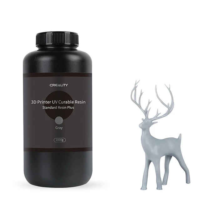 3D Printer Resin Creality Plus Grey, 1kg Standard Rigid Resin Plus fors