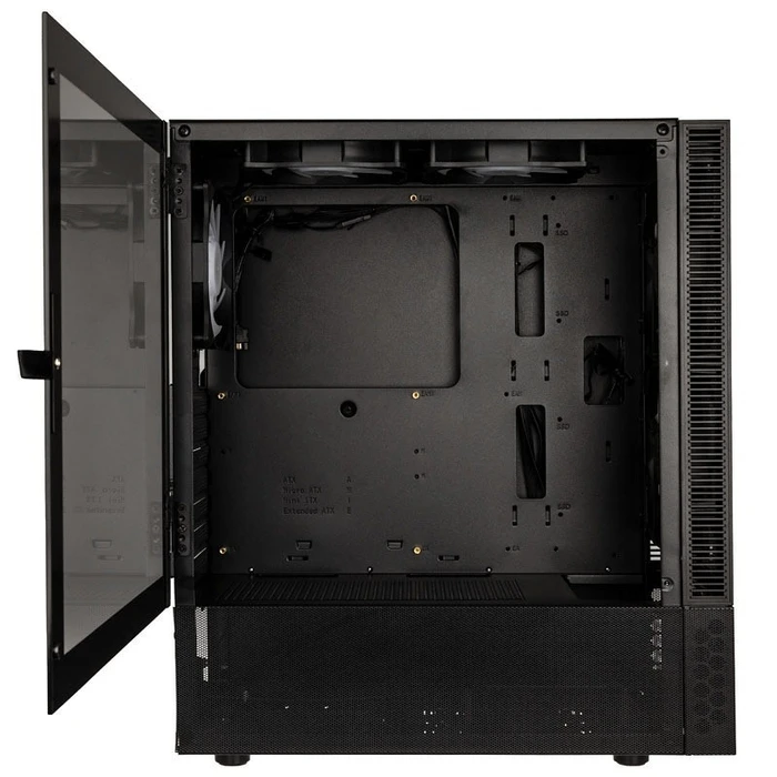 Κουτί Η/Υ Kolink Observatory MX Glass ARGB Midi - Black (with 5 ARGB fans - 2x140mm & 3x120mm)