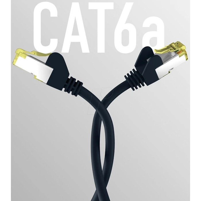 Καλώδιο Δικτύου EFB CAT6a Black 15m S/FTP PIMF