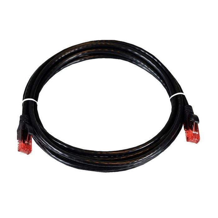 Καλώδιο Δικτύου Digitus Cat6 U/UTP 2xRJ45 2.0m schw Lever protection Polybag