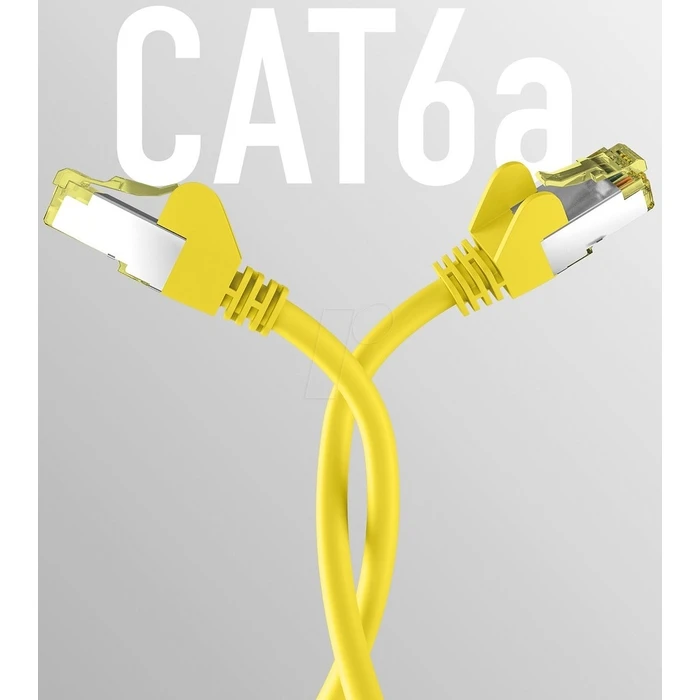 Καλώδιο Δικτύου EFB CAT6a Yellow 1m S/FTP PIMF