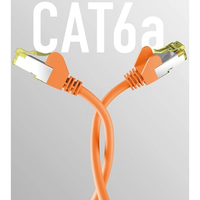 Καλώδιο Δικτύου EFB CAT6a Orange 5m S/FTP PIMF