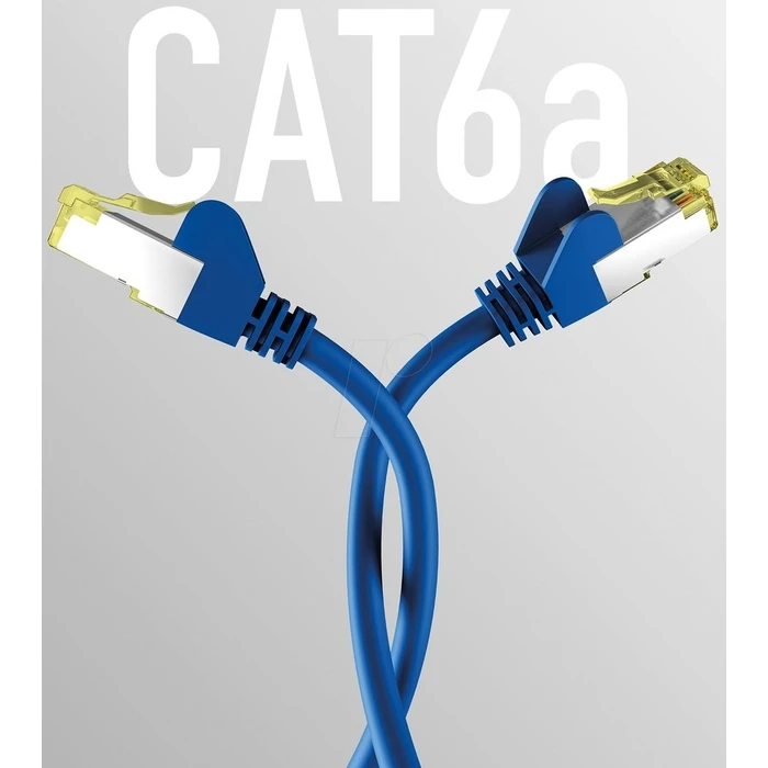 Καλώδιο Δικτύου EFB CAT6a Blue 0.50m S/FTP PIMF