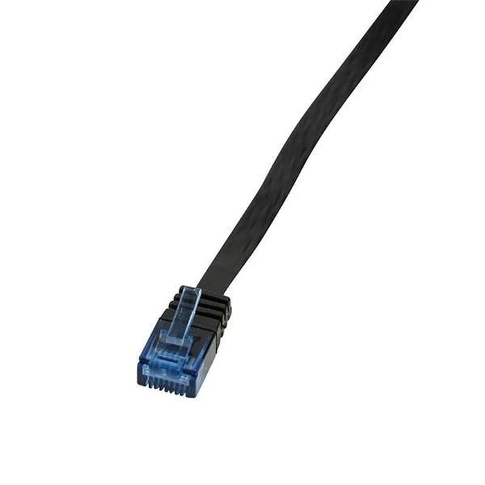 Καλώδιο Δικτύου Logilink FlachRJ45 U/UTP Cat6 10.00m Black