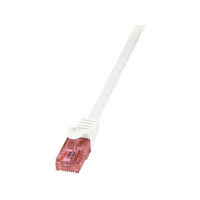 Καλώδιο Δικτύου Logilink CAT6 U/UTP AWG26 1,00m White Primeline