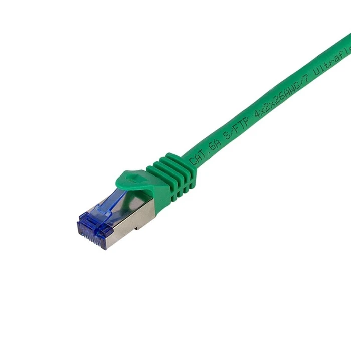 Καλώδιο Δικτύου Logilink Ultraflex, Cat.6A, S/FTP, Green, 0,5 m