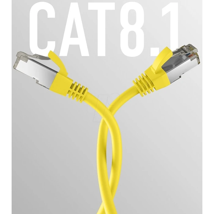Καλώδιο Δικτύου EFB CAT8.1 Yellow 7.5m RJ45 S/FTP PIMF