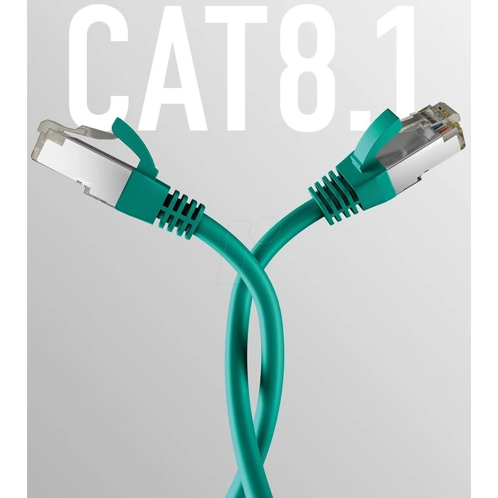 Καλώδιο Δικτύου EFB CAT8.1 Green 0.50m RJ45 S/FTP PIMF
