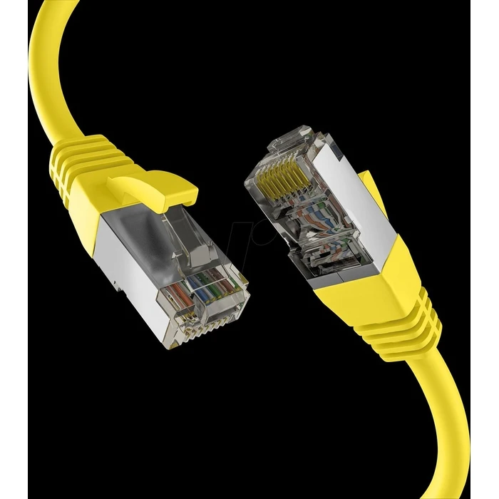 Καλώδιο Δικτύου EFB CAT8.1 Yellow 1m RJ45 S/FTP PIMF