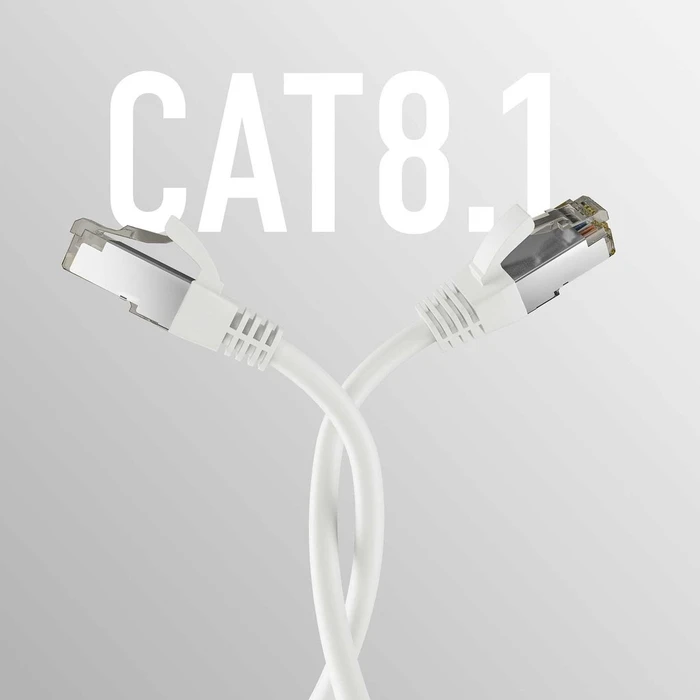 Καλώδιο Δικτύου EFB CAT8.1 White 20m RJ45 S/FTP PIMF