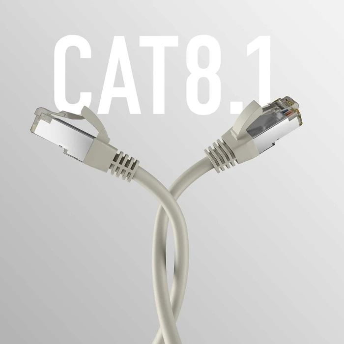 Καλώδιο Δικτύου EFB CAT8.1 Gray 2m RJ45 S/FTP PIMF
