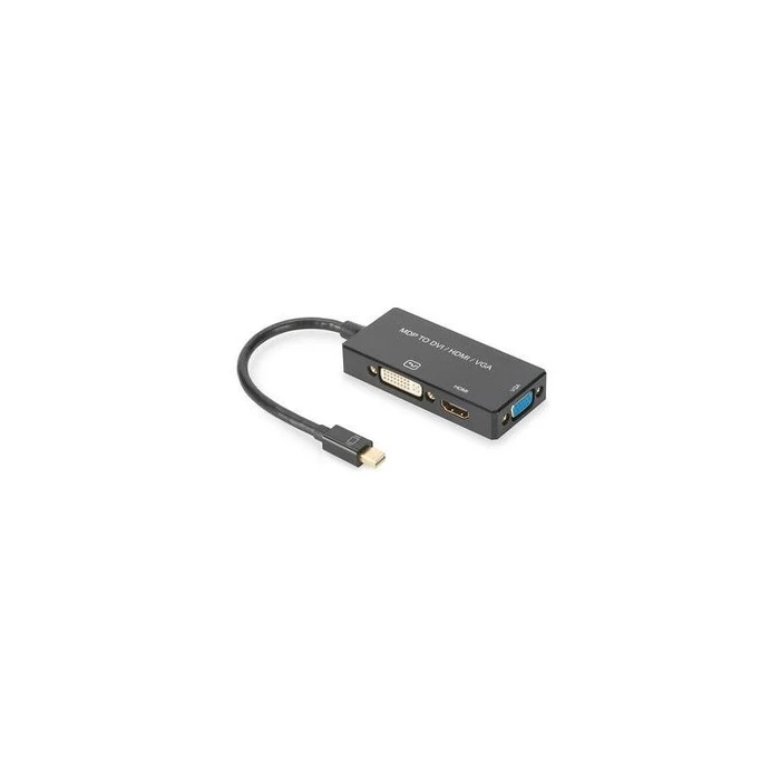 Αντάπτορας DisplayPort Digitus converter mDP->HDMI+DVI+VGA 0.2m