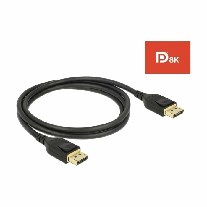 Καλώδιο DisplayPort Delock St > St 8K 60Hz 1.00m Black
