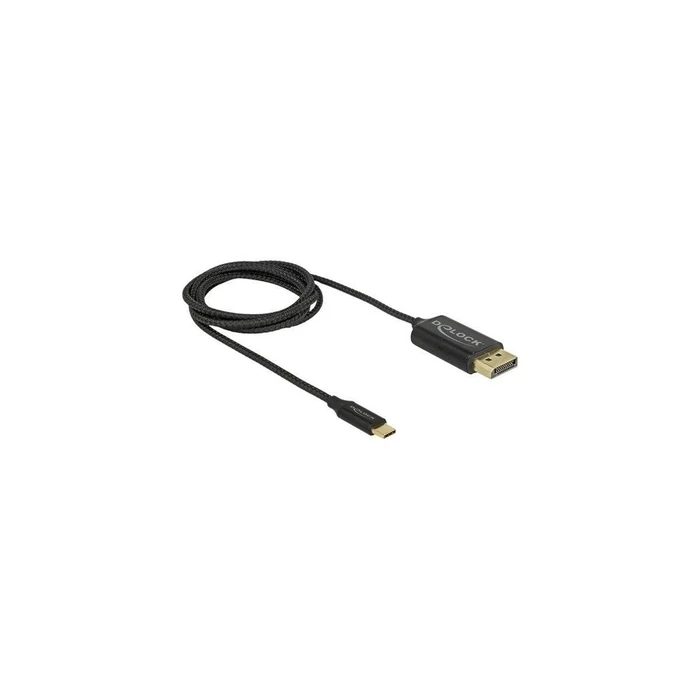 Καλώδιο DisplayPort Delock Type-C > (DP Alt Mode) 2m coaxial