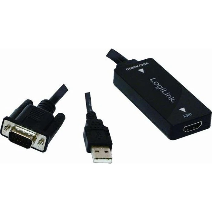 Αντάπτορας HDMI Logilink VGA m. Audio to konform m.High Spee