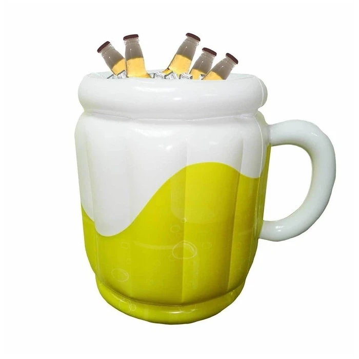 Gadget Mad Monkey Drinks Cooler Inflatable Beer Bucket 10L White