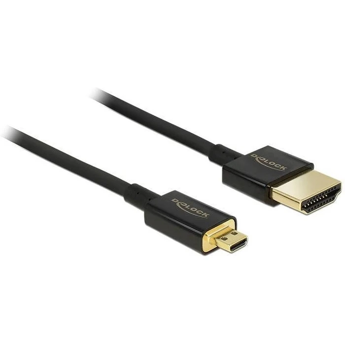Καλώδιο HDMI Delock Ethernet A ->micro D M/M 2.00m 3D 4K sli