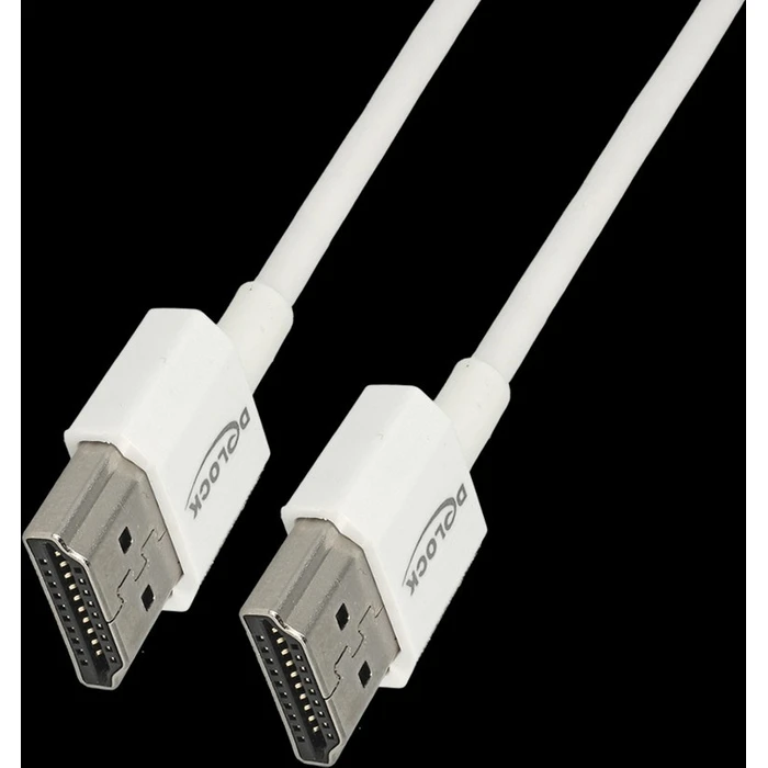 Καλώδιο HDMI Delock HighSpeed Ethernet A->A 4K 3D 0,50m White