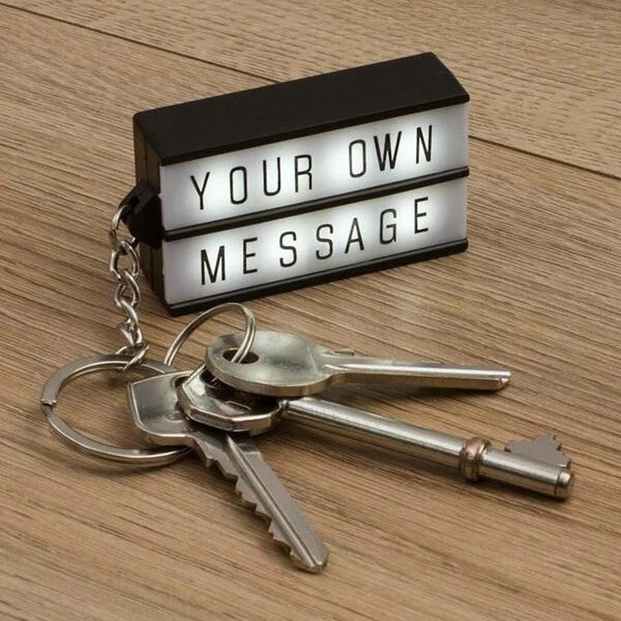 Gadget Thumbs up! Keychain Retro "Lightbox" Black
