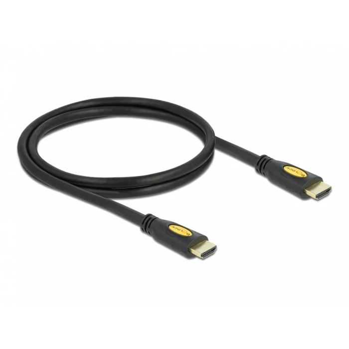 Καλώδιο HDMI Delock Ethernet A -> A M/M 1.00m 4K Gold