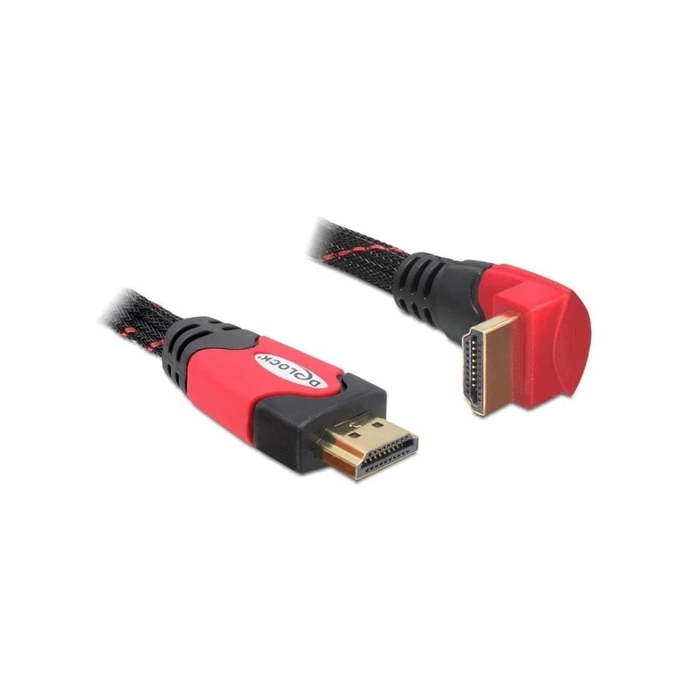 Καλώδιο HDMI Delock Ethernet A -> A M/M 5.00m 90° below 4K