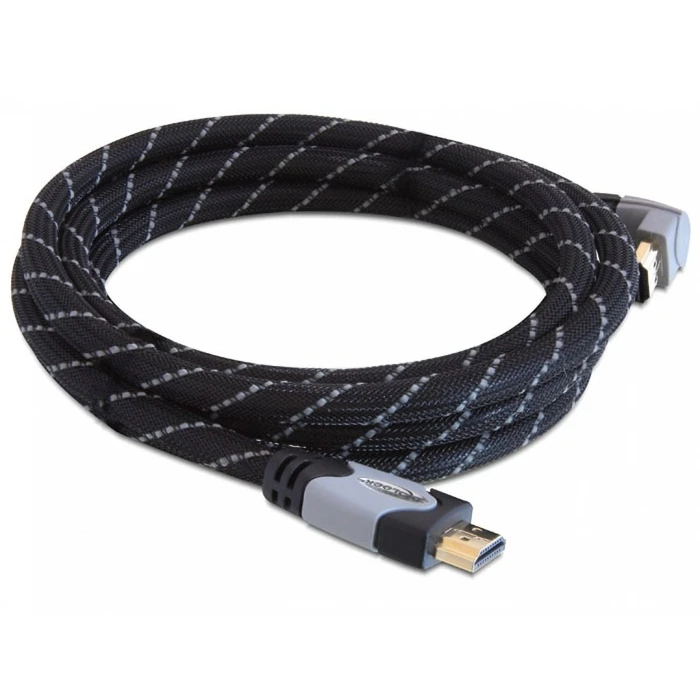 Καλώδιο HDMI Delock Ethernet A -> A M/M 3.00m 90° above 4K