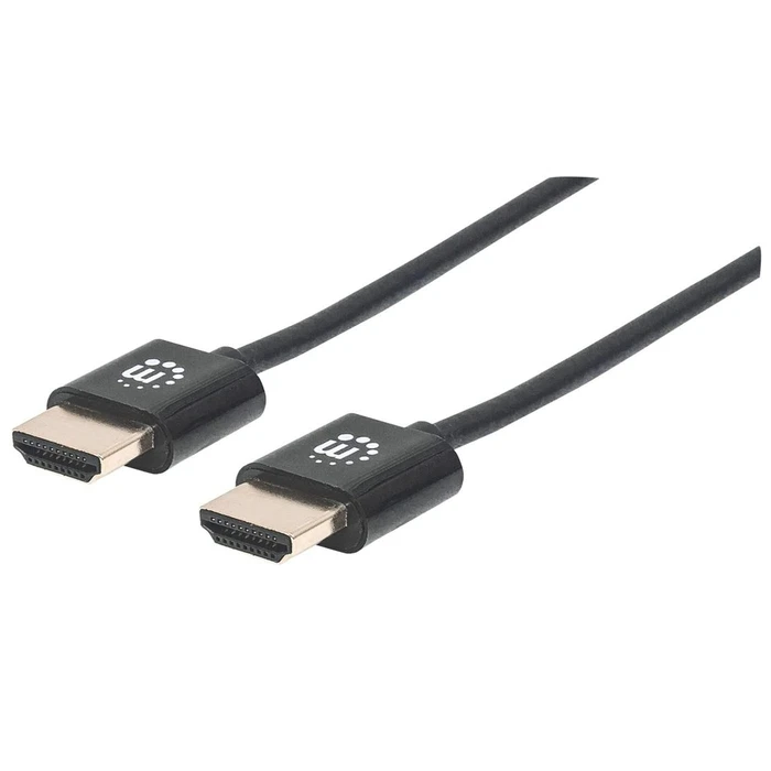 Καλώδιο HDMI Manhattan ultra thin with Ethernet 1 m. Black
