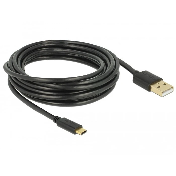 Καλώδιo USB Delock 2.0 A > C 4.0m Black