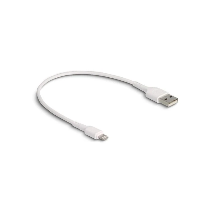 Καλώδιο Lightning Delock charging for iPhone, iPad, iPod White 30 cm