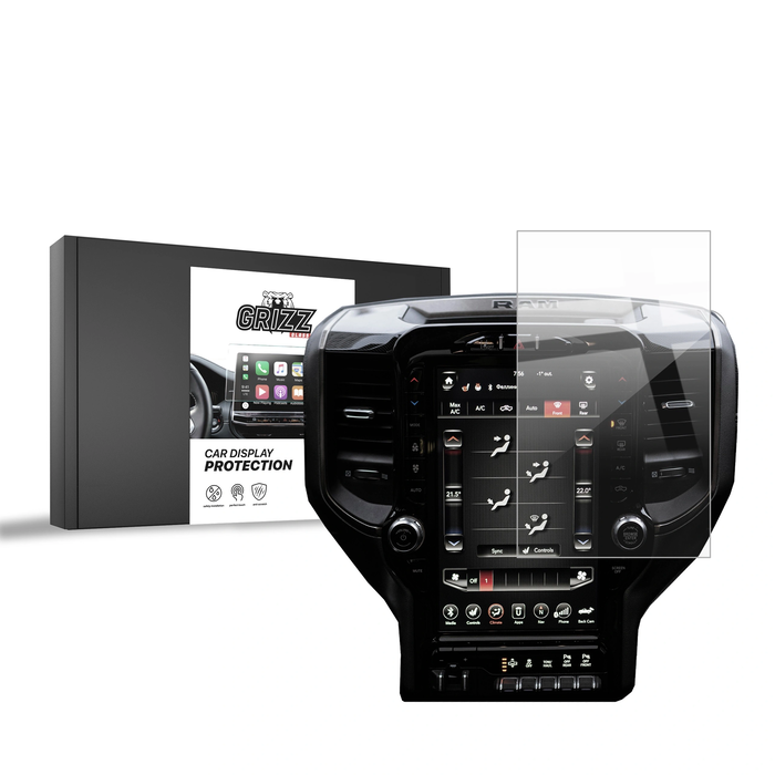 Ceramic GrizzGlass CarDisplay Protection Dodge Ram 2500 12,3" (2019-2026)