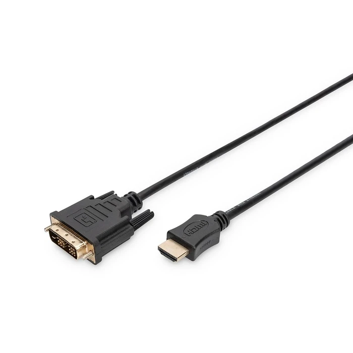 Καλώδιο HDMI Digitus A->DVI(18+1) M/M 2.0m Black FullHD