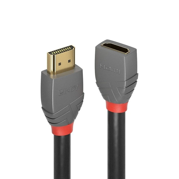 Καλώδιο HDMI Lindy 2.0 extension 1m, Anthra Line