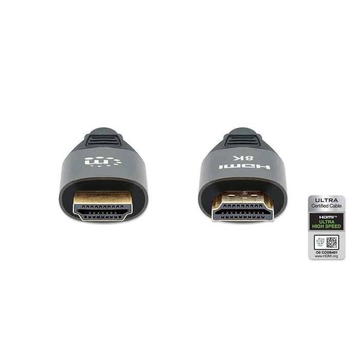 Καλώδιο HDMI Manhattan 8K@60Hz with Ethernet-channel St./St. 1m