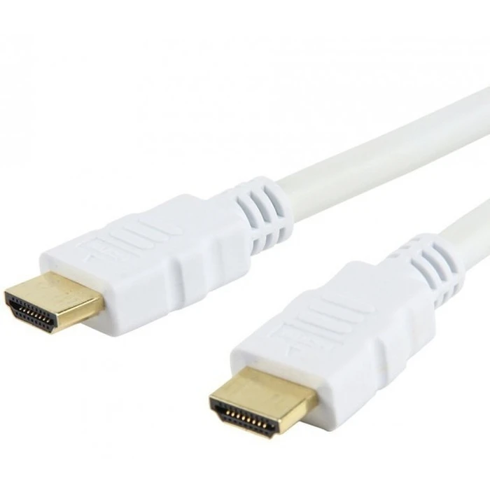 Καλώδιο HDMI Techly High Speed with Ethernet A/A/M/M 1m White