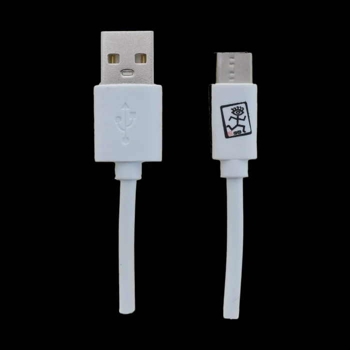 Καλώδιo USB 2GO charging/data Type-C 3.1 1m White PET-Box